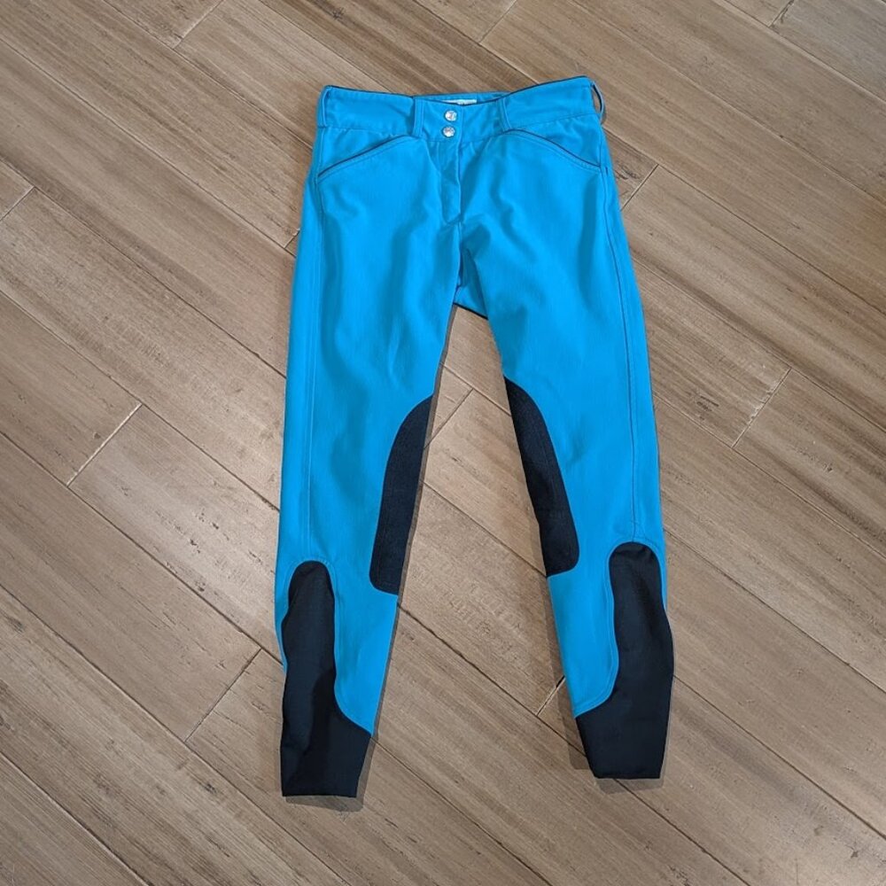 Dover Saddlery Knee Patch Breech blue/ black